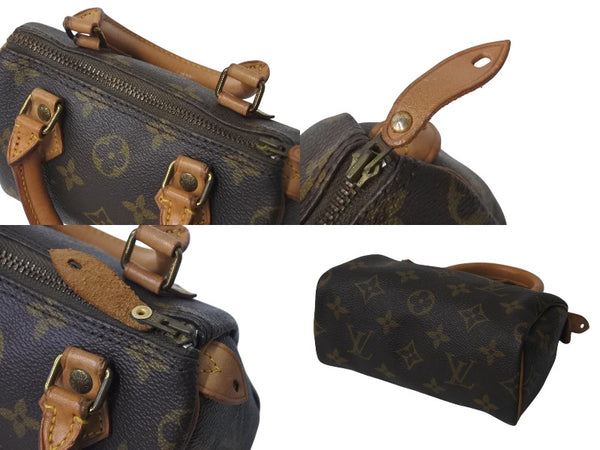 LOUIS VUITTON ルイヴィトン ミニスピーディ ハンドバッグ モノグラム M41534 PVC ブラウン ゴールド金具 良品 中古 4c076452