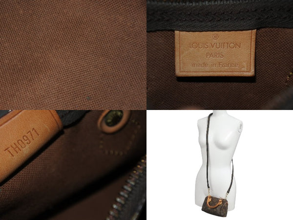 LOUIS VUITTON ルイヴィトン ミニスピーディ ハンドバッグ モノグラム M41534 PVC ブラウン ゴールド金具 良品 中古 4c076452