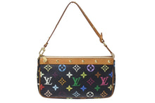 画像をギャラリービューアに読み込む, LOUISVUITTON ルイヴィトン ポシェットアクセソワール アクセサリーポーチ M92648 モノグラム マルチカラー ブラック 美品 中古 4c076453