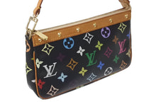 画像をギャラリービューアに読み込む, LOUISVUITTON ルイヴィトン ポシェットアクセソワール アクセサリーポーチ M92648 モノグラム マルチカラー ブラック 美品 中古 4c076453
