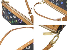 画像をギャラリービューアに読み込む, LOUISVUITTON ルイヴィトン ポシェットアクセソワール アクセサリーポーチ M92648 モノグラム マルチカラー ブラック 美品 中古 4c076453