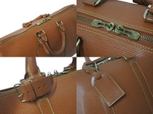 画像をギャラリービューアに読み込む, LOUIS VUITTON ルイヴィトン キーポル45 ボストンバッグ M42978 エピレザー ジパングゴールド 美品 中古 4c076470
