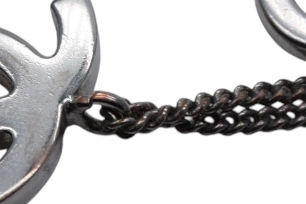 CHANEL Coco Mark Heart Necklace Weight approx. 9.5g 04P stamp Total length approx. 43cm Silver Metal Good Condition Used 4c076483