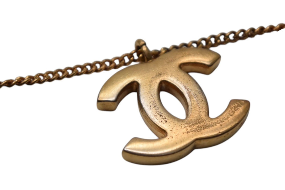 CHANEL Cocomark heart necklace Weight approx. 9.6g Total length approx. 44cm 04P stamp Metal Gold Good Condition Used 4c076484
