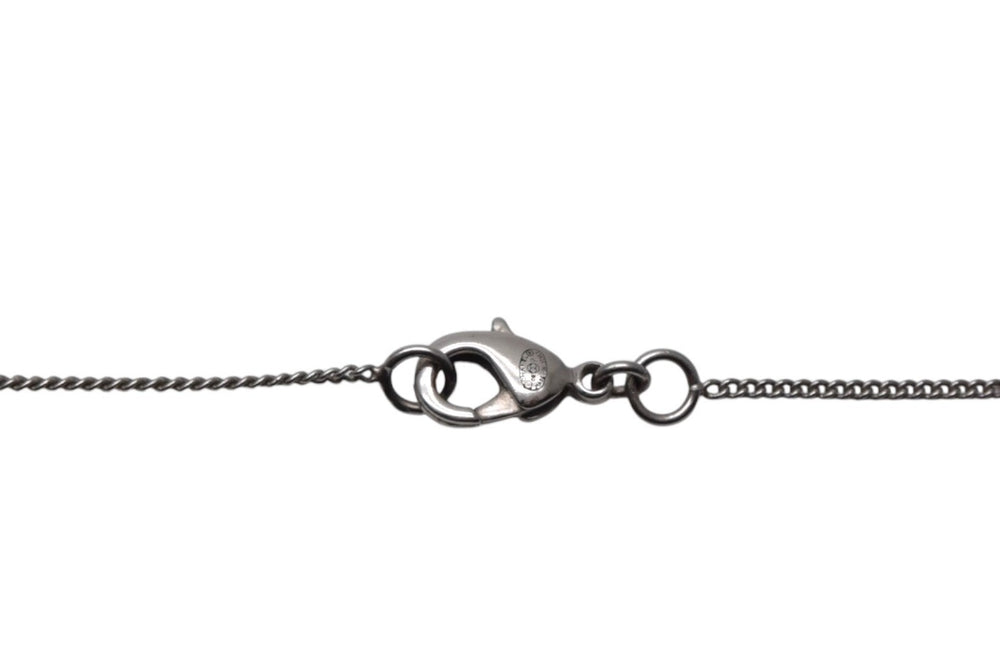 CHANEL Coco Mark Necklace Weight approx. 5.7g Total length approx. 42cm Metal Rhinestone Silver Engraving is unclear Good condition Used 4c076485