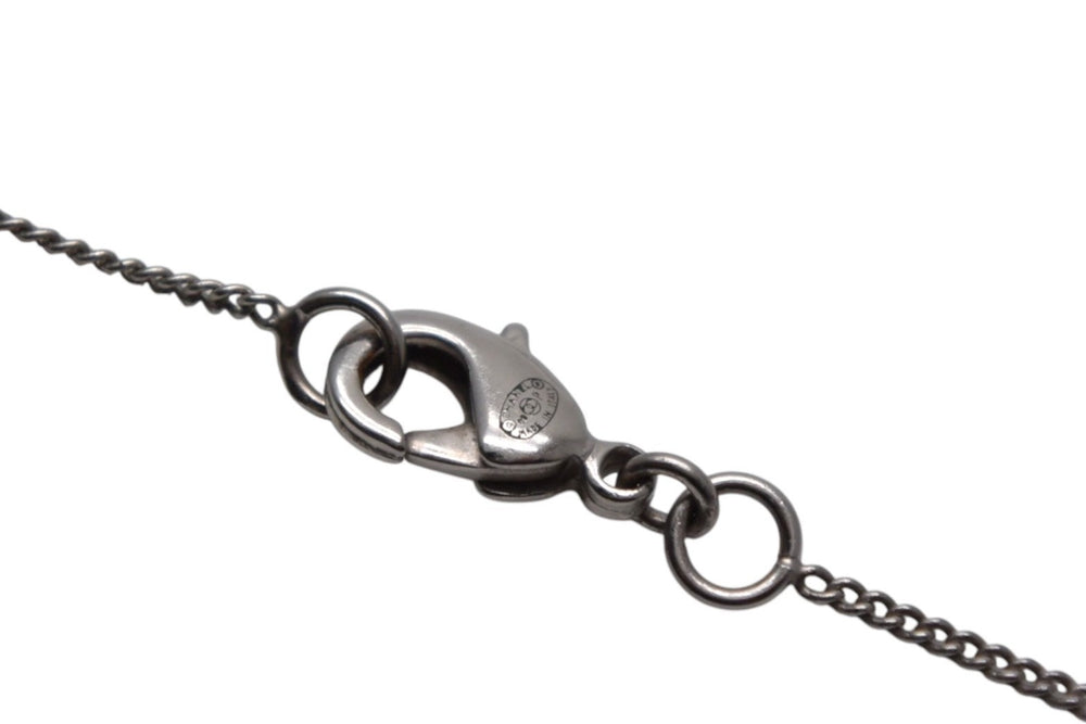 CHANEL Coco Mark Necklace Weight approx. 5.7g Total length approx. 42cm Metal Rhinestone Silver Engraving is unclear Good condition Used 4c076485