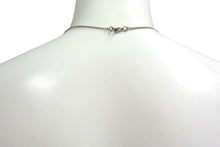 Load image into Gallery viewer, CHANEL シャネル ココマーク ネックレス 重量約5.4g F12V刻印 全長約43cm ラインストーン シルバー 美品 中古 4c076480