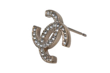 Load image into Gallery viewer, CHANEL シャネル ココマーク ピアス 両耳用 重量約2.8g A11A刻印 メタル ラインストーン ゴールド 美品 中古 4c076482