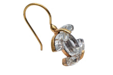 Load image into Gallery viewer, 極美品 CHANEL シャネル ココマーク ピアス ジプシー 両耳用 重量約5.0g 02A刻印 メタル ゴールド クリア 中古 4c076490