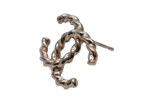 Very good condition CHANEL Coco mark earrings for one ear Weight approx. 1.8g F24P stamp Gold Metal Made in France Used 4c076496