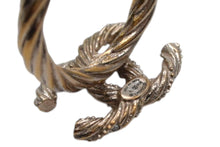 Load image into Gallery viewer, 極美品 CHANEL シャネル ココマーク リング 指輪 ラインストーン ゴールドカラー B14V刻印 重量約4.7g サイズ9号 中古 4c076491