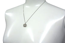 Load image into Gallery viewer, CHANEL シャネル ココマーク ネックレス 重量約3.7g 01P刻印 全長約44.5cm メタル ラインストーン シルバー 美品 中古 4c076495