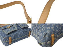 画像をギャラリービューアに読み込む, LOUIS VUITTON ルイヴィトン バギーGM ショルダーバッグ M95048 モノグラムデニム ブルー ベージュ 美品 中古 4c076459