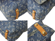 画像をギャラリービューアに読み込む, LOUIS VUITTON ルイヴィトン バギーGM ショルダーバッグ M95048 モノグラムデニム ブルー ベージュ 美品 中古 4c076459