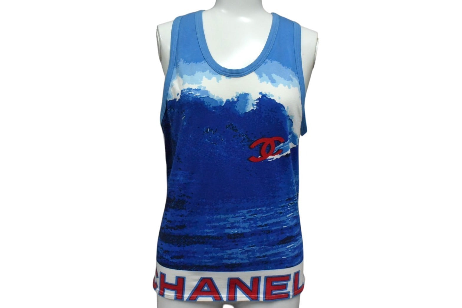 極美品 CHANEL シャネル サーフライン タンクトップ ノースリーブ 楽天市場】【美品】 【希少】 シャネル タンクトップ サーフライン 38