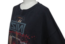 画像をギャラリービューアに読み込む, VINTAGE ヴィンテージ 90's SIN Ten Inch Spikes ナインインチネイルズ サンプリング Tシャツ サイズXL ブラック 古着 美品 中古 4c075767