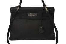 画像をギャラリービューアに読み込む, HERMES エルメス ケリー32 内縫い ヴェールグリス □F刻印 トリヨンクレマンス シルバー金具 ハンドバッグ 2WAY 中古 4c076670