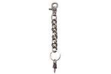 画像をギャラリービューアに読み込む, CHROME HEARTS クロムハーツ CLIP CHAIN FANCY LONG ファンシー ロングクリップ キーチェーン 8リンク ダガー 約:93.7g 美品 中古 4c076680