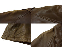 Load image into Gallery viewer, Christian Dior クリスチャンディオール Leather Coat Khaki Brown コート カーキブラウン系 レザー サイズL 美品 中古 4c076712