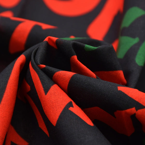 New and unused CASANOVA VINTAGE Casanova Vintage Graffiti Bandana Black Green Red Used 4a007690