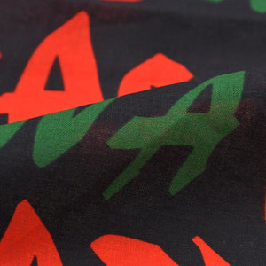 New and unused CASANOVA VINTAGE Casanova Vintage Graffiti Bandana Black Green Red Used 4a007690