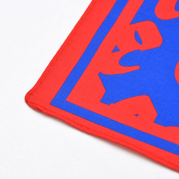 New and unused CASANOVA VINTAGE Casanova Vintage Graffiti Bandana Blue Red Used 4a007735