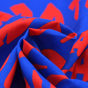New and unused CASANOVA VINTAGE Casanova Vintage Graffiti Bandana Blue Red Used 4a007735