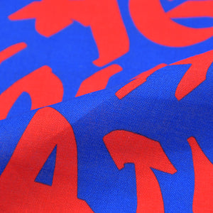 New and unused CASANOVA VINTAGE Casanova Vintage Graffiti Bandana Blue Red Used 4a007735