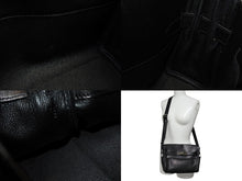 画像をギャラリービューアに読み込む, HERMES エルメス ショルダーバッグ ケリーメッセンジャーバッグ エバーグレイン ブラック シルバー金具 W刻印 美品 中古 4b007805