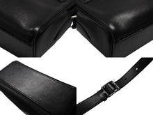 画像をギャラリービューアに読み込む, HERMES エルメス ショルダーバッグ ケリーメッセンジャーバッグ エバーグレイン ブラック シルバー金具 W刻印 美品 中古 4b007805