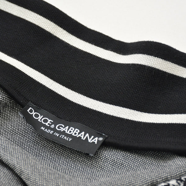 Very Good Condition DOLCE & GABBANA Dolce & Gabbana Houndstooth Pattern Setup Sweat Jersey G7TUH Black White Size 48 Used 4a007813