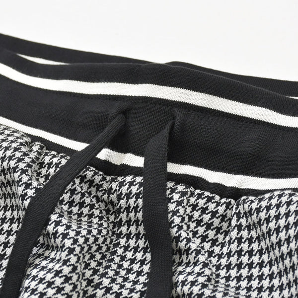 Very Good Condition DOLCE & GABBANA Dolce & Gabbana Houndstooth Pattern Setup Sweat Jersey G7TUH Black White Size 48 Used 4a007813
