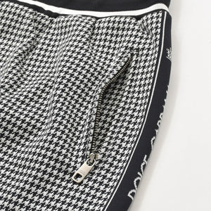 Very Good Condition DOLCE & GABBANA Dolce & Gabbana Houndstooth Pattern Setup Sweat Jersey G7TUH Black White Size 48 Used 4a007813