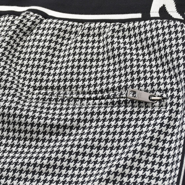 Very Good Condition DOLCE & GABBANA Dolce & Gabbana Houndstooth Pattern Setup Sweat Jersey G7TUH Black White Size 48 Used 4a007813