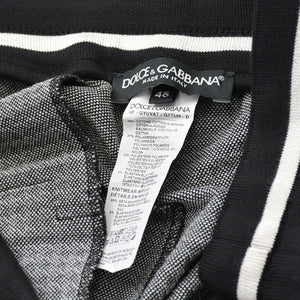 Very Good Condition DOLCE & GABBANA Dolce & Gabbana Houndstooth Pattern Setup Sweat Jersey G7TUH Black White Size 48 Used 4a007813