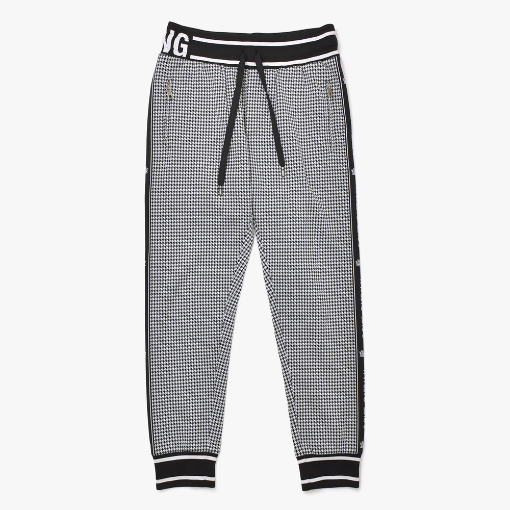 Very Good Condition DOLCE & GABBANA Dolce & Gabbana Houndstooth Pattern Setup Sweat Jersey G7TUH Black White Size 48 Used 4a007813