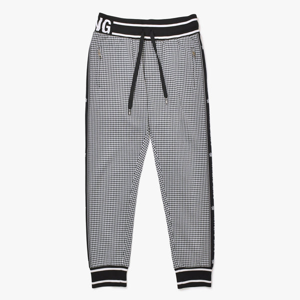 Very Good Condition DOLCE & GABBANA Dolce & Gabbana Houndstooth Pattern Setup Sweat Jersey G7TUH Black White Size 48 Used 4a007813