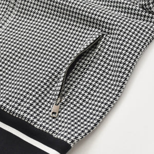 Very Good Condition DOLCE & GABBANA Dolce & Gabbana Houndstooth Pattern Setup Sweat Jersey G7TUH Black White Size 48 Used 4a007813