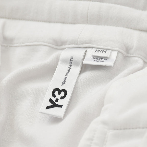 極美品 Y-3 ワイスリー サイドライン サルエル ワイドパンツ AP2429 ホワイト ブラック Mサイズ バルーンシルエット 中古 4a007824