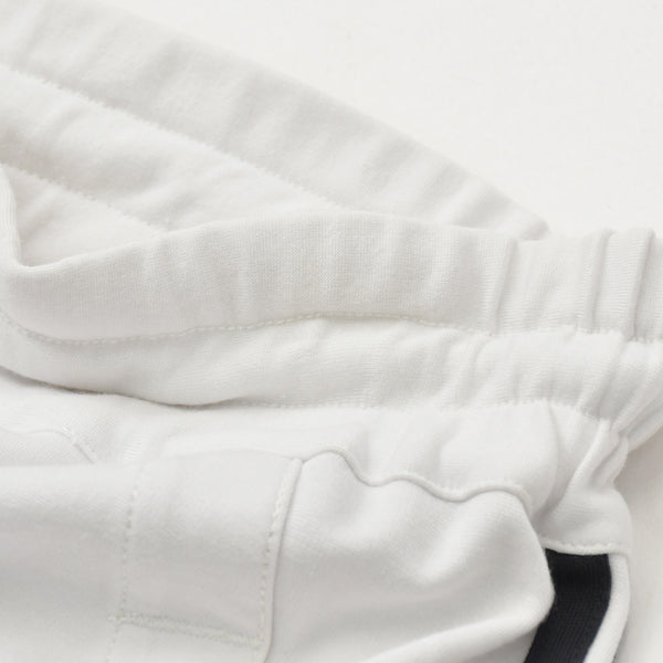 極美品 Y-3 ワイスリー サイドライン サルエル ワイドパンツ AP2429 ホワイト ブラック Mサイズ バルーンシルエット 中古 4a007824