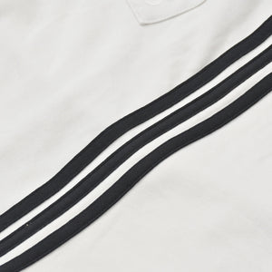 極美品 Y-3 ワイスリー サイドライン サルエル ワイドパンツ AP2429 ホワイト ブラック Mサイズ バルーンシルエット 中古 4a007824