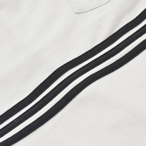 極美品 Y-3 ワイスリー サイドライン サルエル ワイドパンツ AP2429 ホワイト ブラック Mサイズ バルーンシルエット 中古 4a007824