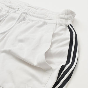 極美品 Y-3 ワイスリー サイドライン サルエル ワイドパンツ AP2429 ホワイト ブラック Mサイズ バルーンシルエット 中古 4a007824