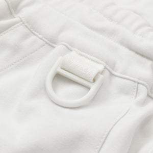 極美品 Y-3 ワイスリー サイドライン サルエル ワイドパンツ AP2429 ホワイト ブラック Mサイズ バルーンシルエット 中古 4a007824