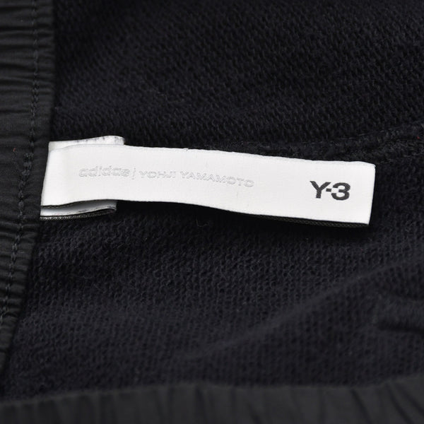 極美品 Y-3 ワイスリー ロゴ ショートパンツ 0DY001 パキスタン製 コットン ナイロン ポリウレタン ブラック サイズM 中古 4a007831