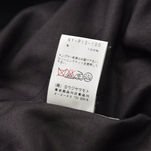 新品同様 YOHJI YAMAMOTO +NOIR ヨウジヤマモト プリュス ノアール ワイドカーゴパンツ NY-P13-100 サイズ1 ブラック 日本製 中古 4a007832