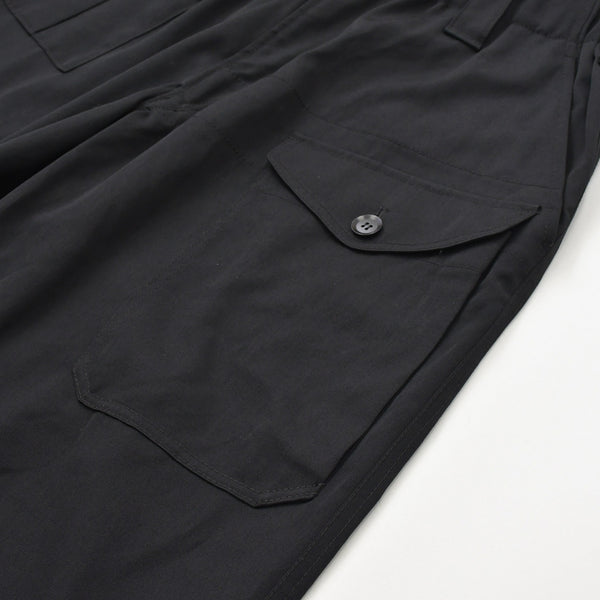 新品同様 YOHJI YAMAMOTO +NOIR ヨウジヤマモト プリュス ノアール ワイドカーゴパンツ NY-P13-100 サイズ1 ブラック 日本製 中古 4a007832