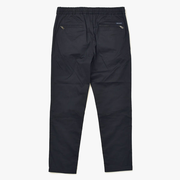 極美品 DOLCE&GABBANA ドルチェアンドガッバーナ ドローストリングジップポケット付きイージーパンツ B06665 H 48サイズ ブラック ブラックメタル金具 中古 4a007841