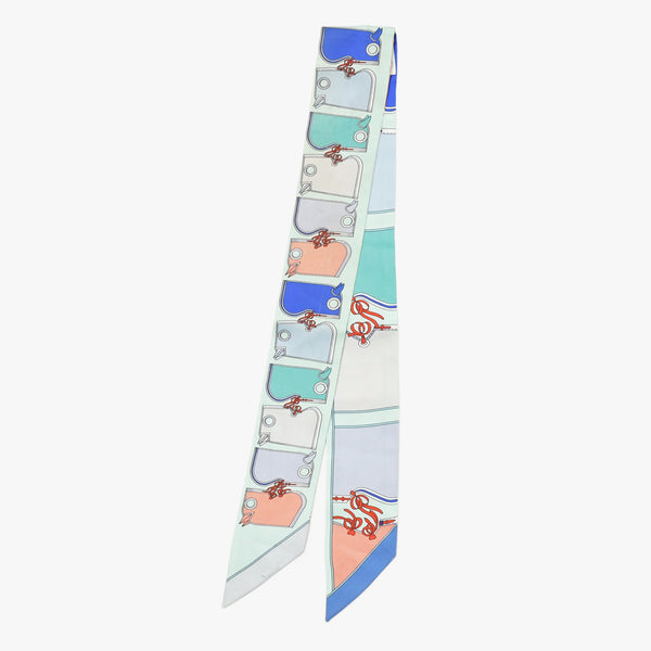 HERMES エルメス ツイリー カマイユ グリーン マルチカラー 美品 中古 4b007842