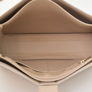 極美品 BOTTEGA VENETA ボッテガヴェネタ マリー ショルダーバッグ 578344 ナッパレザー ベージュ ゴールド金具 中古 4a007869